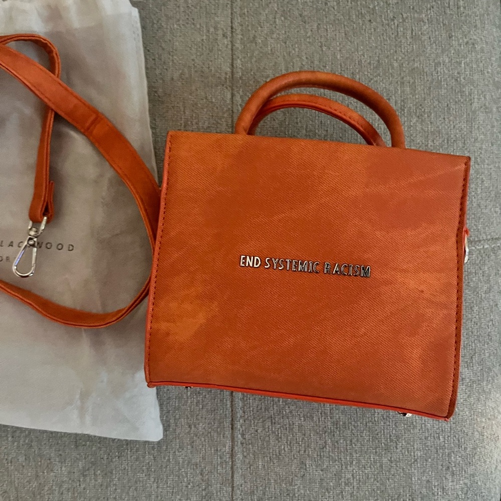 Brandon Blackwood Vibrant Orange Satchel